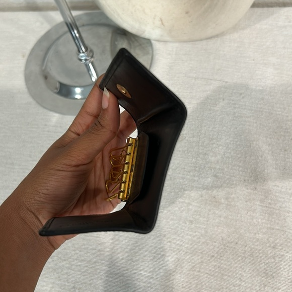 Christian Dior Coated Black Key Case Coin Pouch - Picture 9 of 9